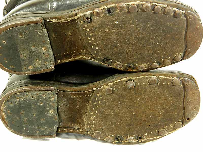 SS RZM  high leather boots named to Hans Mohr of the 1st Battalion Germania
