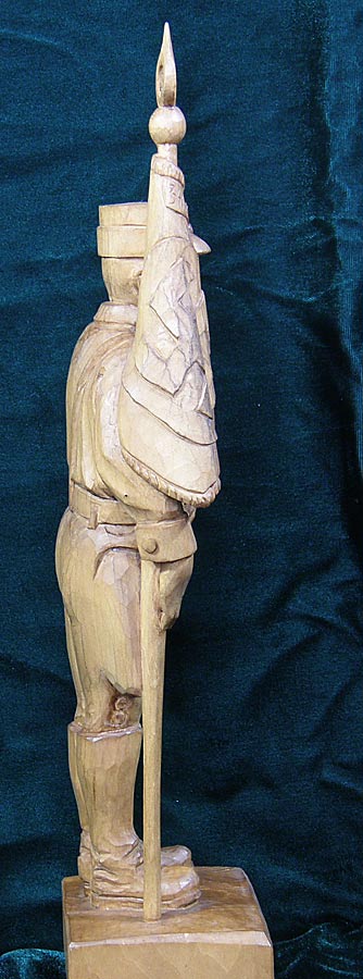 Hand carved SA Standard Bearer