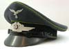 Luftwaffe grass green piped visor hat for air traffic control