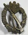 Army/Waffen SS Infantry Assault badge in Bronze for motorized infantry by JFS