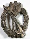 Army/Waffen SS Infantry Assault badge in Silver  by JFS