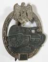 Army/Waffen SS Panzer Assault 25 badge, unmarked