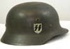 Waffen SS M40 double decal helmet