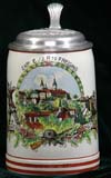 German Army beer stein for 2. KP. E./I.R. (Infantry Regt.) 19 FREISING
