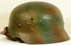 Luftwaffe double decal M35 two-camouflage finish helmet with 1st style Luftwaffe eagle