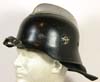 Feuerschutzpolizei helmet with leather neck apron