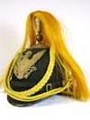 American 1880 model dress cavalry helmet with gold horse hair plume