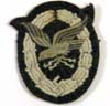 Luftwaffe Radio Operator/Air Gunner badge padded in cloth