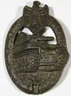 Panzer Assault badge in bronze by AS, Adolf Scholze