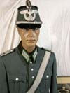 Schutzpolizei named Oberleutnant uniform including officer's shako and greatcoat
