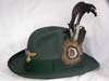 Forestry Service fedora style hat with feathered kokarde bearing the Hermann Goring Coat-of-Arms