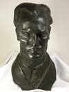 Bronze bust of Luftwaffe Swords winner Oberstleutnant Werner Baumbach