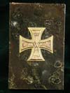 Imperial/Weimar era Iron Cross 1st Class on black marble base