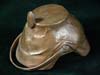 Imperial era brass Jaeger helmet with cover desk ornament