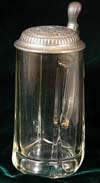 Glass beer stein commemorating the NSDAP Nurnberg 1929 party rally
