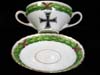 Imperial era china cup and saucer set by Saxe Austria