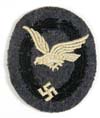 Luftwaffe Air Gunner (unqualified) Badge in cloth