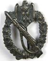 Army/Waffen SS Infantry Assault Badge in Silver