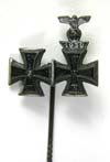 Iron Cross 1st Class with Imperial Iron Cross 1st Class with Spange stickpin