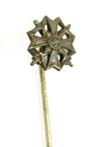 Spanish Cross with Swords in Bronze stickpin in miniature