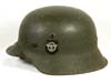 Police M42 double decal combat helmet