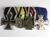 Parade mounted 4 decorations ribbonbar
