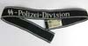 Waffen SS SS Polizei-Division nco/enlisted RZM style embroidered cufftitle