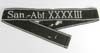 Allgemeine SS officer's San. - Abt. XXXXIII unit cufftitle