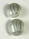 Army company 10 shoulder strap buttons