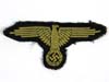 Waffen SS woven bevo enlisted tropical sleeve eagle removed from uniform