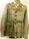 Extremely rare Italian paratroop ( Folgore Div. ) tunic with shirt and combat knife