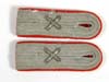Army Artillery Leutnant slip-on shoulder boards set