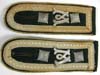 Army Infantry Hauptfeldwebel slip-on shoulder straps with W ( Wacht or Wehrkreis ) cyphers