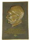 Adolf Hitler bronze plague
