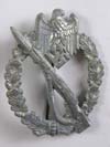 Army/Waffen SS Infantry Assault badge in silver by GWL