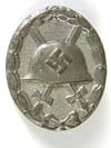 Silver Wound Badge marked on the reverse