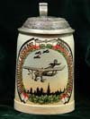 German Luftwaffe  beer stein for Unteroffizier Korps Der Hoheren Stabe in Luftkreis VI