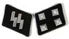 Waffen SS officer's match collar tab set for the rank for Sturmbannfuhrer