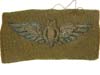 USAAF Bombadier wings in bullion on olive