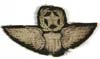 USAAF Command Pilot wings in bullion on olive wool backing