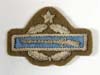 U.S. Combat Infantryman with star award in bullion on khaki for wear with the tan service blouse