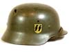 Waffen SS rare M35 single decal combat helmet