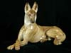 Allach painted porcelain German Shepard