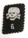 Totenkopfverbande enlisted/nco skull over K collar tab