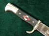 Early transitional Hitler Youth knife with motto by by G.D. SCHAAFF ( very rare maker) w/ RZM code and dated 1937