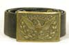 U.S. Army officer leather belt with buckle