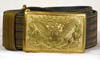 U.S. Army officer's Model 1902  WWI - WWII  brocade dress belt with blue striping in gold bullion