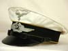 Luftwaffe nco/enlisted flight/Fallschirmjager white summer visor hat 