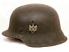 Heer M42 single decal combat helmet