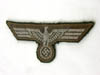 Army Officer/ NCO flatwire aluminum machine woven breast eagle